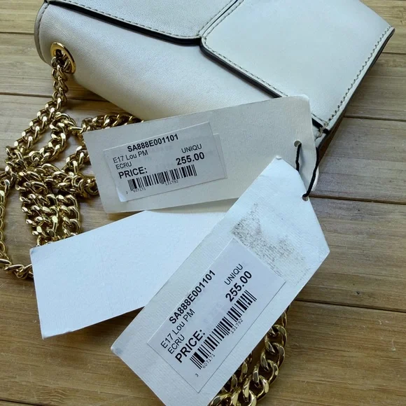 SANDRO PARIS Lou PM Ecru Crossbody Bag - Picture 10 of 10